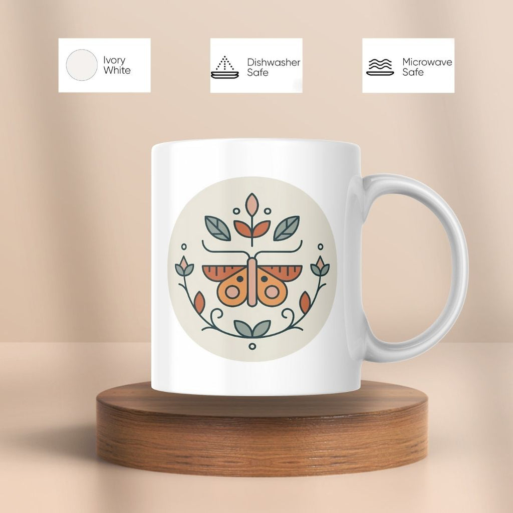 MintoLi Printed Ceramic Coffee Mug – 11 Oz Gifting Mug for Friends Family Colleagues – 325ml with Gift Box