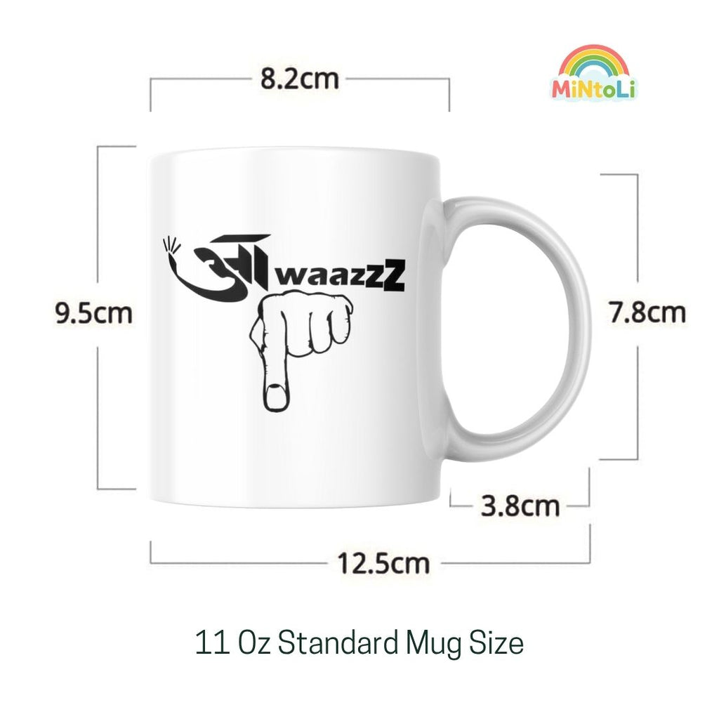 MintoLi Printed Ceramic Coffee Mug – 11 Oz Gifting Mug for Friends Family Colleagues – 325ml with Gift Box