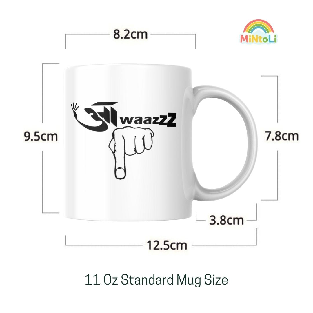 MintoLi Printed Ceramic Coffee Mug – 11 Oz Gifting Mug for Friends Family Colleagues – 325ml with Gift Box