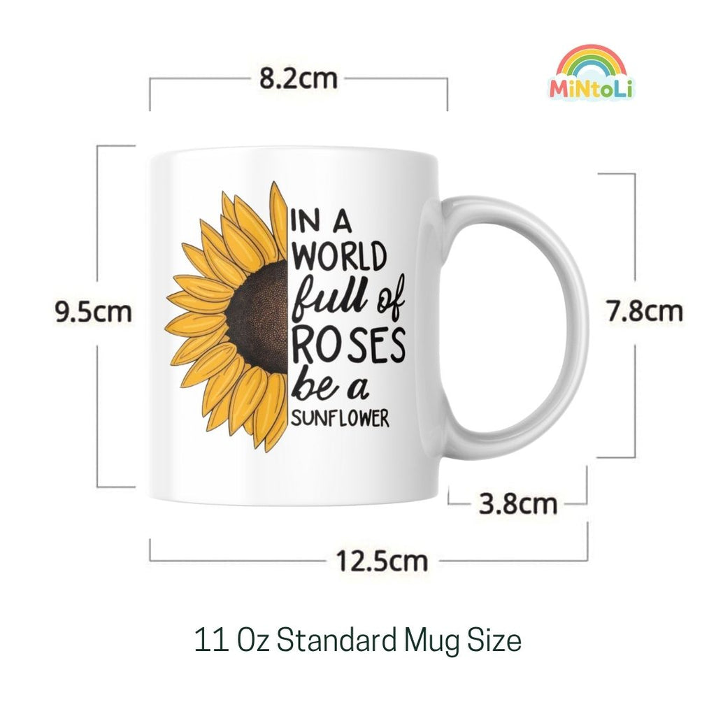 MintoLi Printed Ceramic Coffee Mug – 11 Oz Gifting Mug for Friends Family Colleagues – 325ml with Gift Box