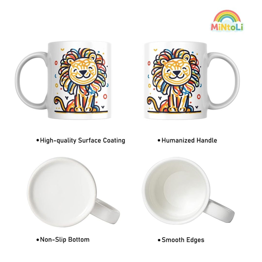 MintoLi Printed Ceramic Coffee Mug – 11 Oz Gifting Mug for Friends Family Colleagues – 325ml with Gift Box