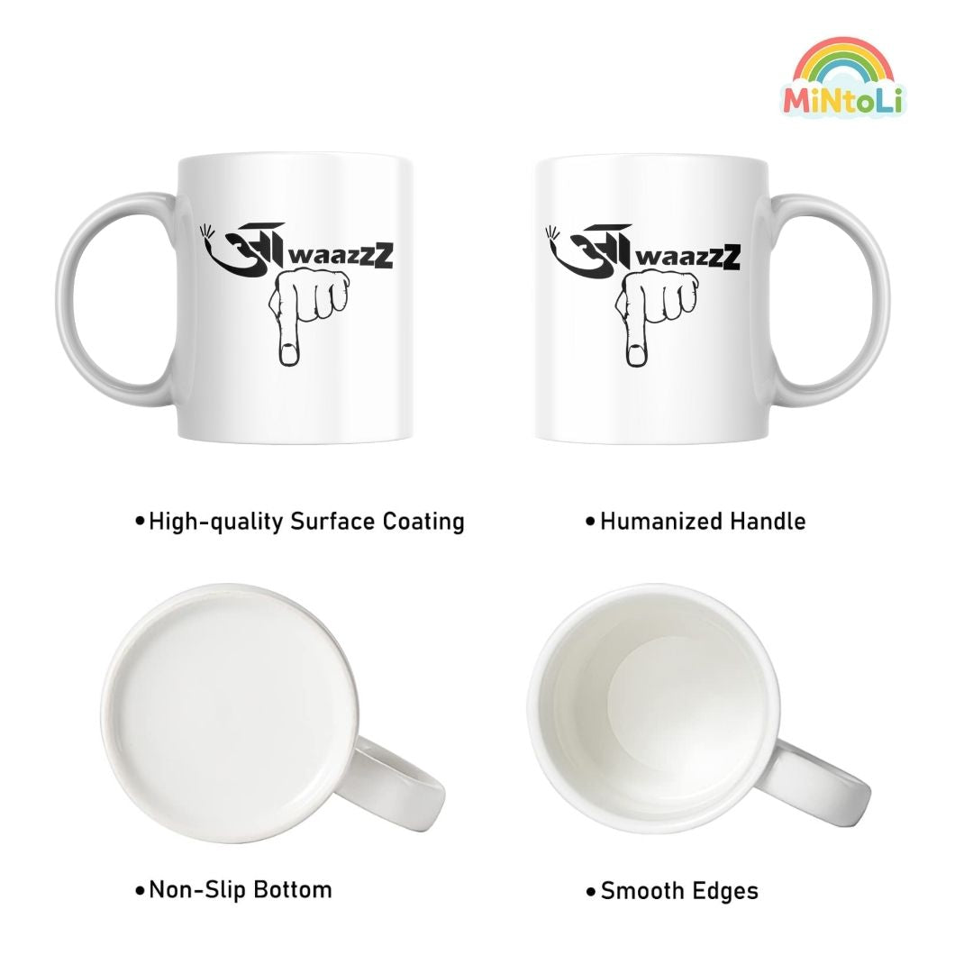 MintoLi Printed Ceramic Coffee Mug – 11 Oz Gifting Mug for Friends Family Colleagues – 325ml with Gift Box